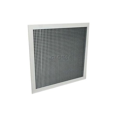 American Louver/Plasticade American Louver Sight Guard Return Grille W/ 45 Degree Sight Proof Core, 22" x 22", White SG-22X22-RTW-1PK